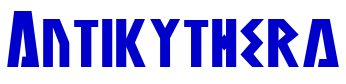 Antikythera шрифт