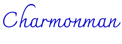Charmonman шрифт
