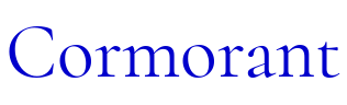 Cormorant шрифт