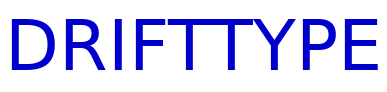 DriftType шрифт