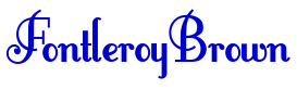 FontleroyBrown шрифт