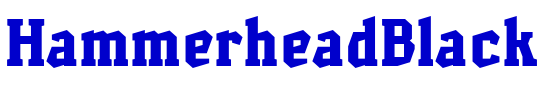 HammerheadBlack шрифт