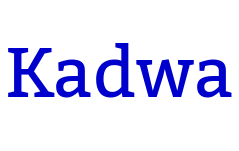 Kadwa шрифт