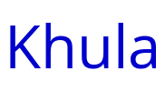 Khula шрифт