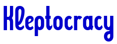Kleptocracy шрифт