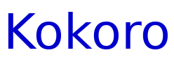 Kokoro шрифт