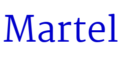 Martel шрифт