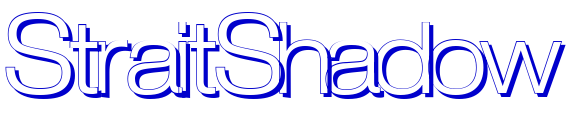 StraitShadow шрифт