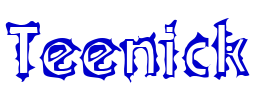 Teenick шрифт