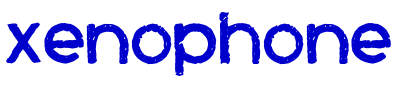Xenophone шрифт