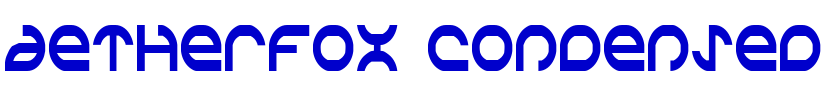 Aetherfox Condensed шрифт