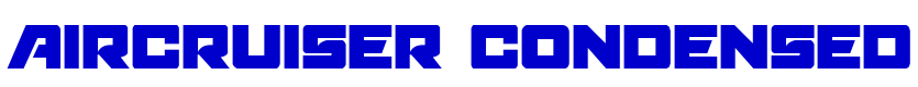 Aircruiser Condensed шрифт