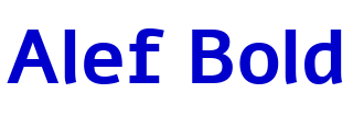 Alef Bold шрифт