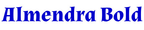 Almendra Bold шрифт