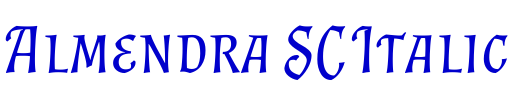 Almendra SC Italic шрифт