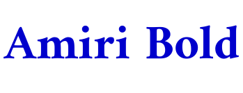 Amiri Bold шрифт