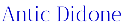 Antic Didone шрифт