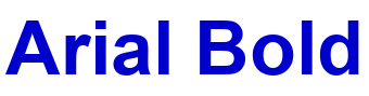 Arial Bold шрифт