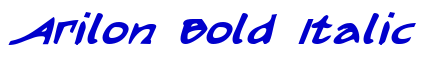 Arilon Bold Italic шрифт