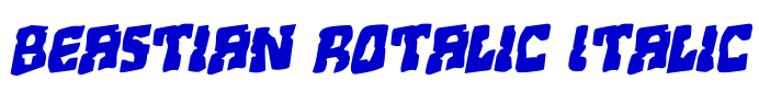 Beastian Rotalic Italic шрифт