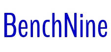 BenchNine шрифт