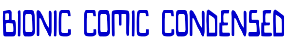 Bionic Comic Condensed шрифт