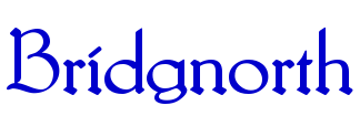 Bridgnorth шрифт
