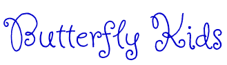 Butterfly Kids шрифт