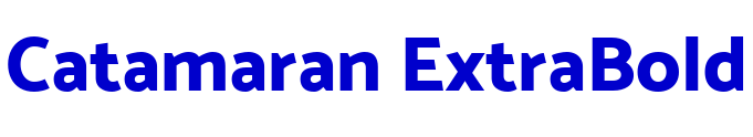 Catamaran ExtraBold шрифт