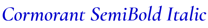 Cormorant SemiBold Italic шрифт