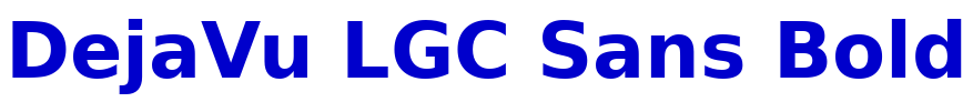 DejaVu LGC Sans Bold шрифт