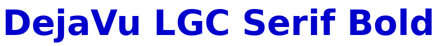 DejaVu LGC Serif Bold шрифт