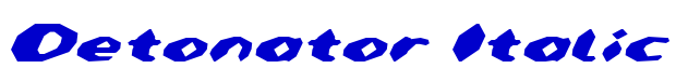 Detonator Italic шрифт