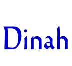 Dinah шрифт