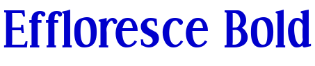 Effloresce Bold шрифт