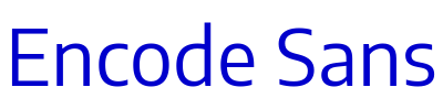 Encode Sans шрифт