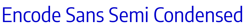 Encode Sans Semi Condensed шрифт