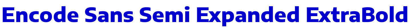 Encode Sans Semi Expanded ExtraBold шрифт