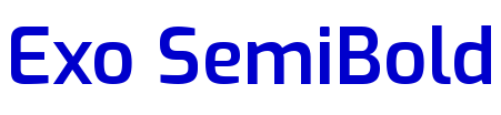 Exo SemiBold шрифт