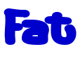 Fat шрифт