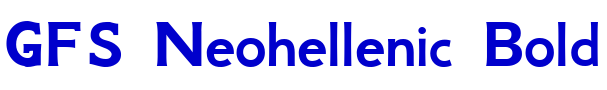 GFS Neohellenic Bold шрифт