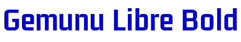 Gemunu Libre Bold шрифт