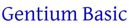 Gentium Basic шрифт