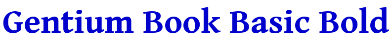 Gentium Book Basic Bold шрифт