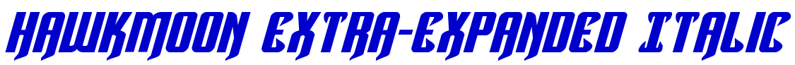 Hawkmoon Extra-expanded Italic шрифт