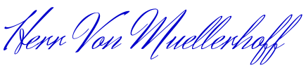 Herr Von Muellerhoff шрифт