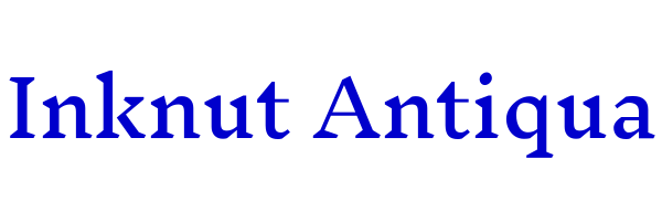 Inknut Antiqua шрифт