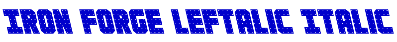 Iron Forge Leftalic Italic шрифт