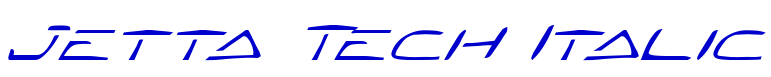 Jetta Tech Italic шрифт
