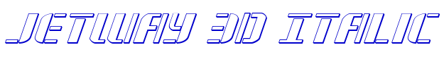 Jetway 3D Italic шрифт